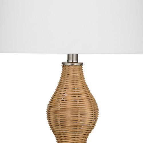 Bayou Breeze Akea Wicker/Rattan Table Lamp Wayfair